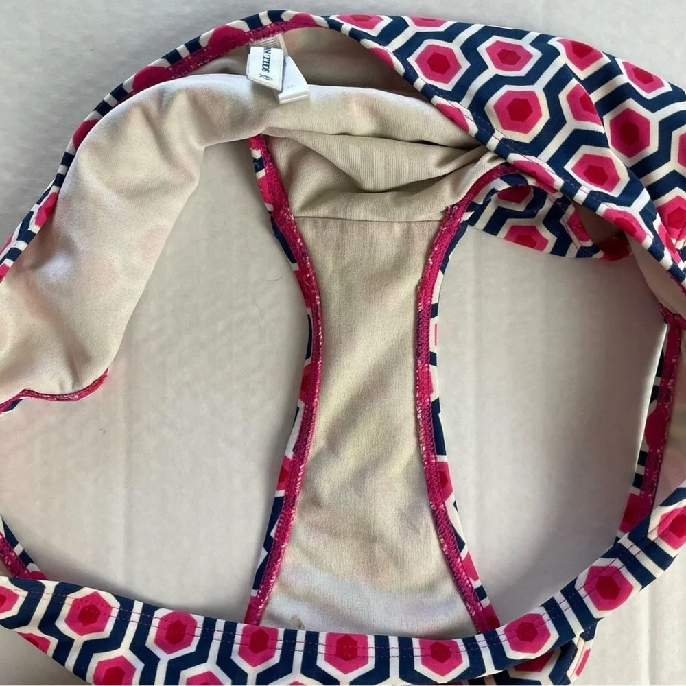 Southern Tide‎ Seabrook Bikini in Geo Top Size S & Bottom Size M Pink Blue